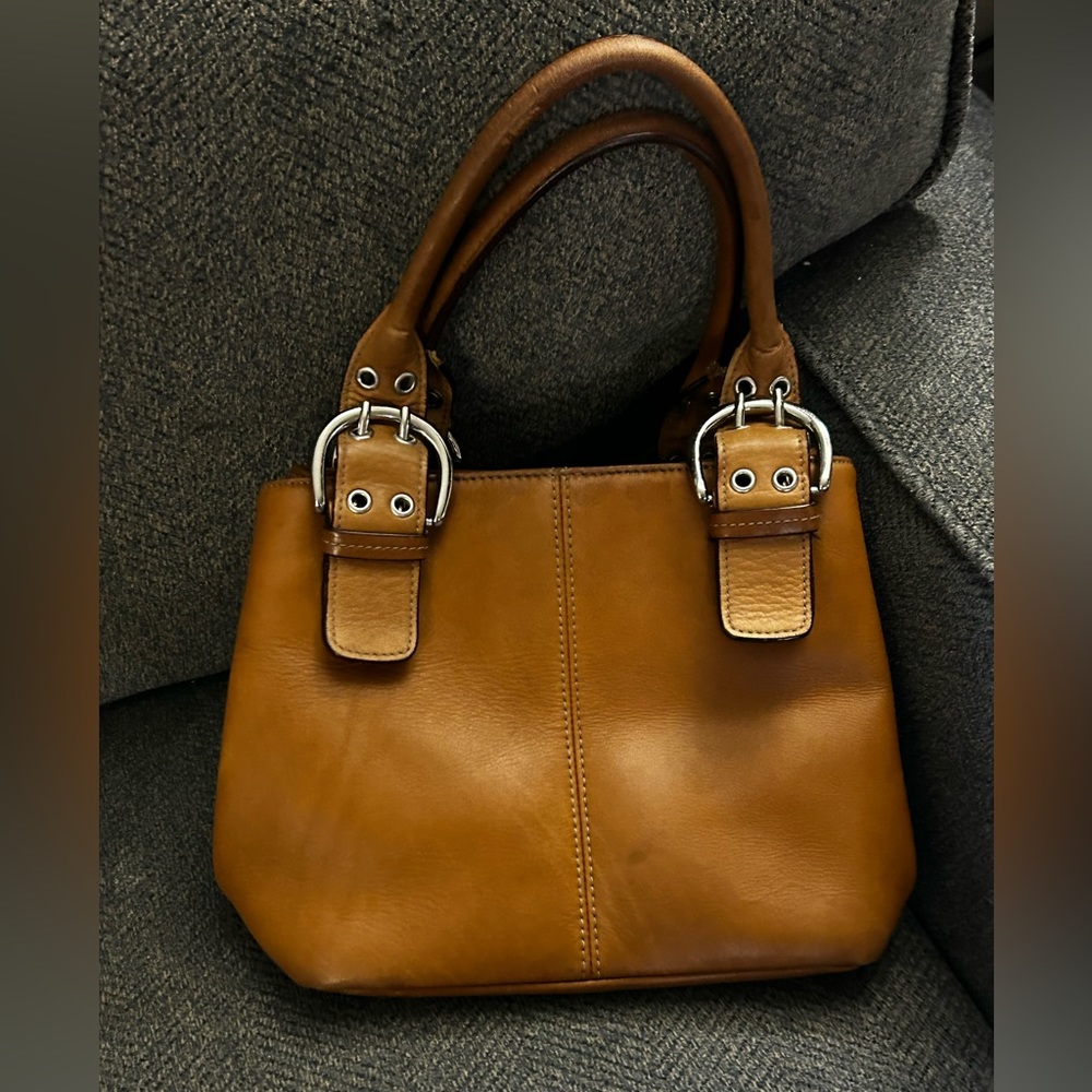 Tignanello Tan Leather Satchel